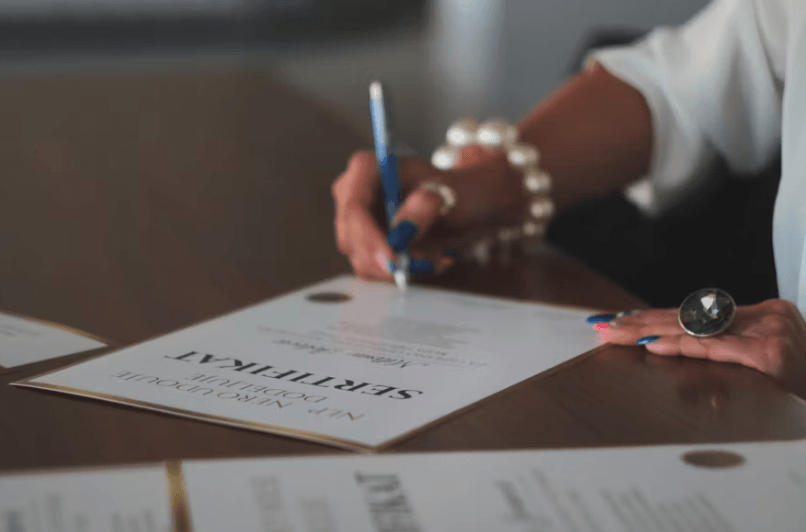 Certification ceremony